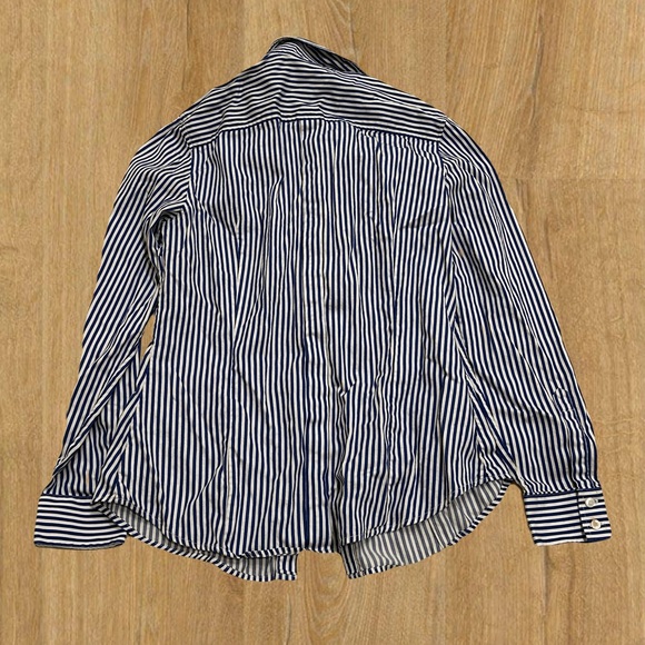 R.M. Williams Blue and White Striped Casual Shirt - Picture 2 of 6